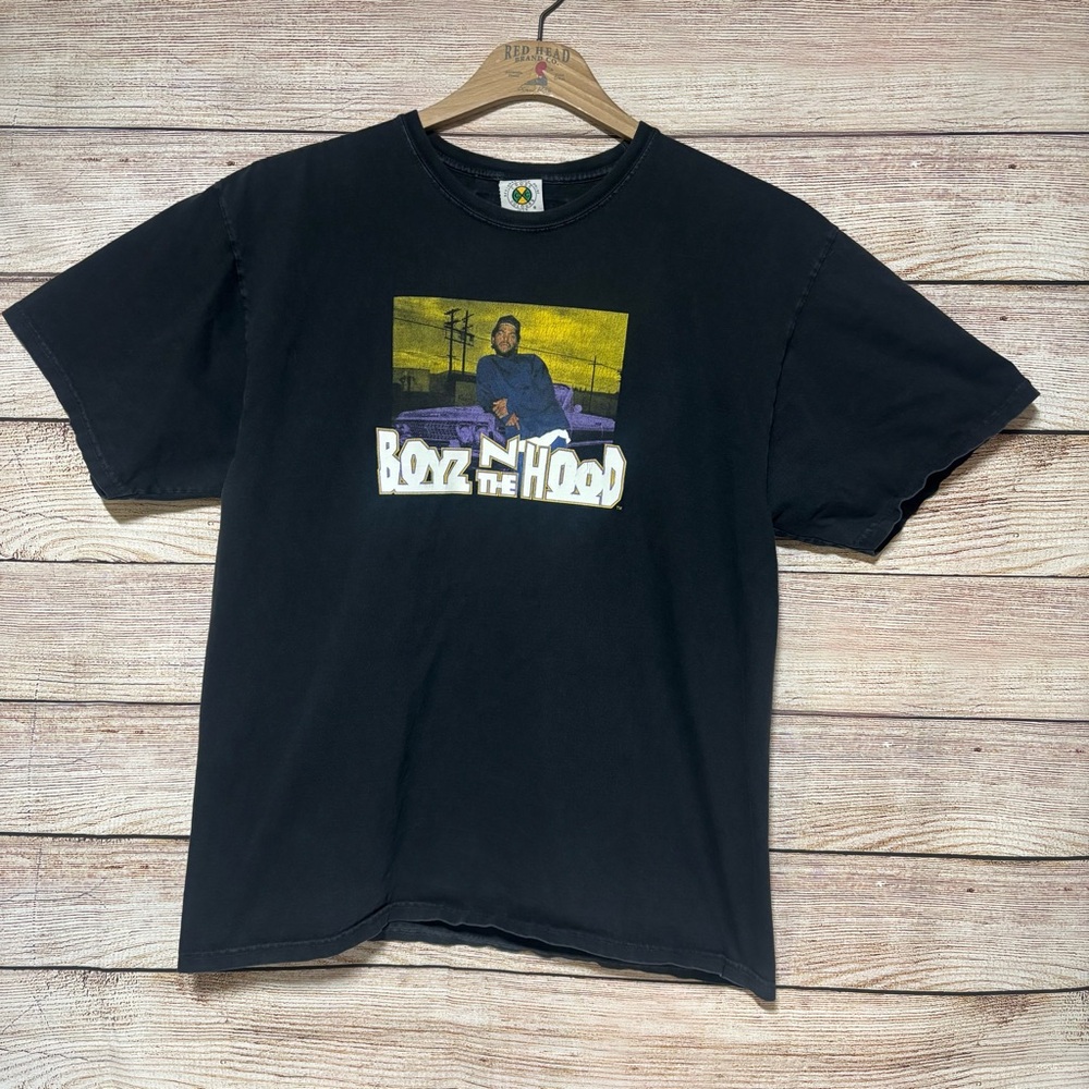 Cross Colours Boyz N The Hood T-Shirt‎ Ice Cube Black Size L 90s Rap Tee